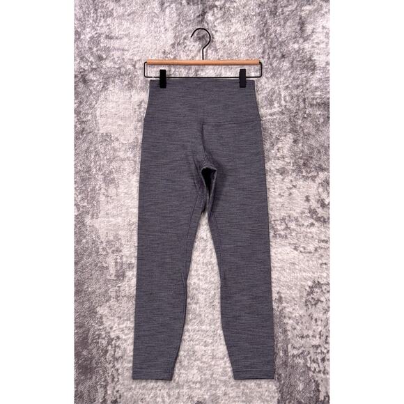 Lululemon Leggings 6 Womens Cropped Align Pant II In Mini Heathered Gray - Picture 1 of 7